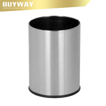 Office steel waste basket top open round trash bin